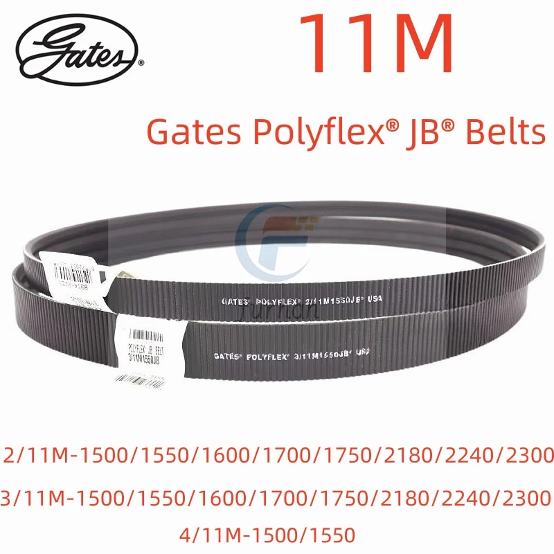 

Gates Polyflex® JB® Belts 2/11M and 3/11M1500JB 1550JB 1600JB 1700JB 1750JB 1800JB 2180JB 2240JB 2300Transmission Triangle Belt