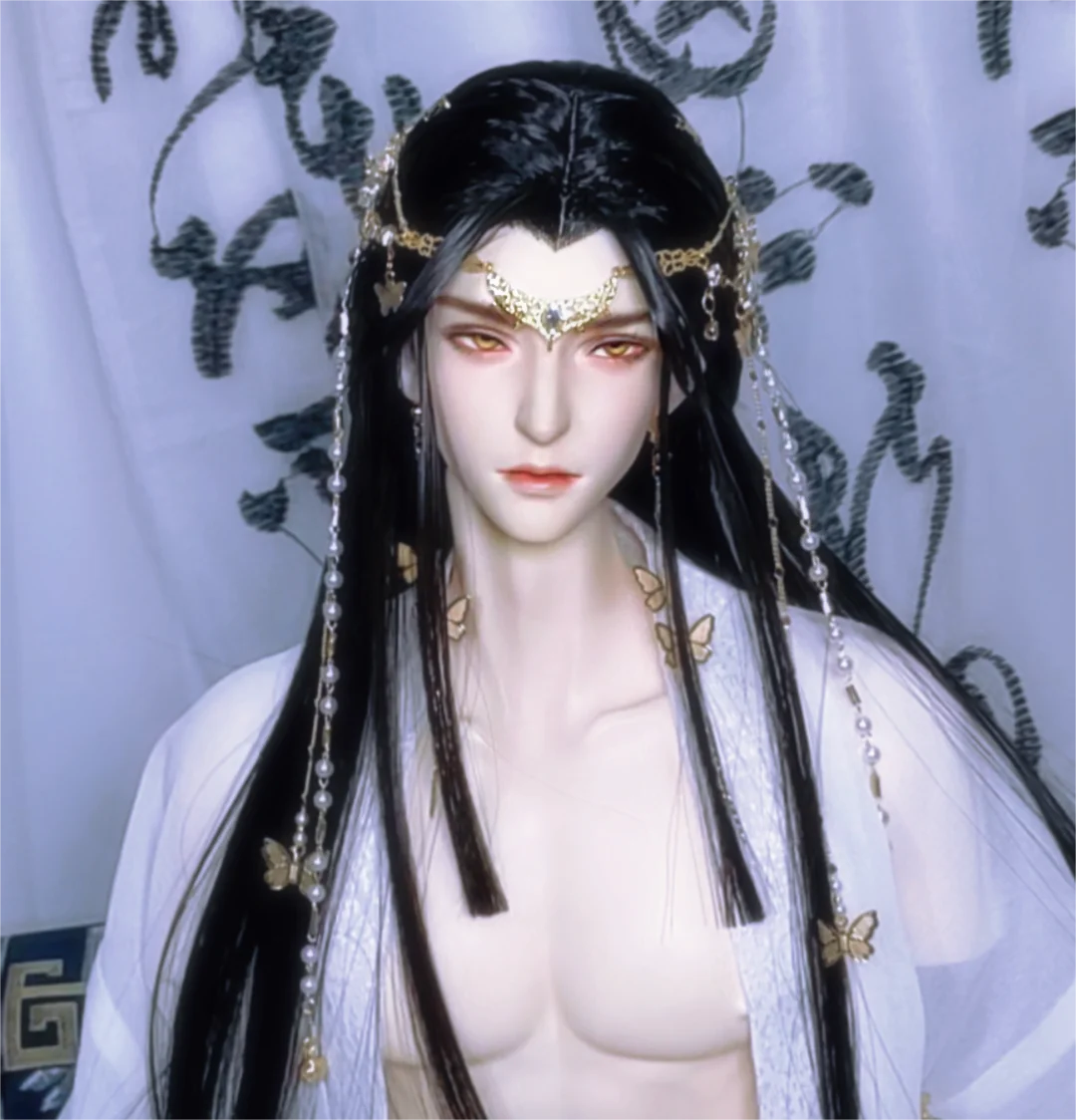 1/3 Scale BJD Ancient Costume Hair Crown Samurai Wig Accessories Headwear For MSD SD17 Big Girl SSDF ID72 Uncle Doll A1909