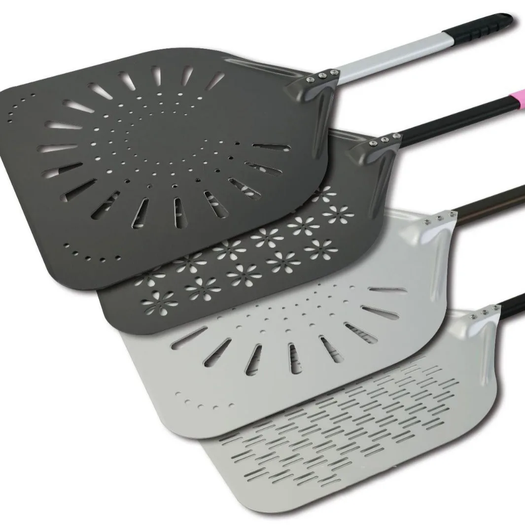 

Лопата для пиццы с твердой пленкой разных размеров, переводная лопата для переноса пиццы, флип-лопата из алюминиевого сплава