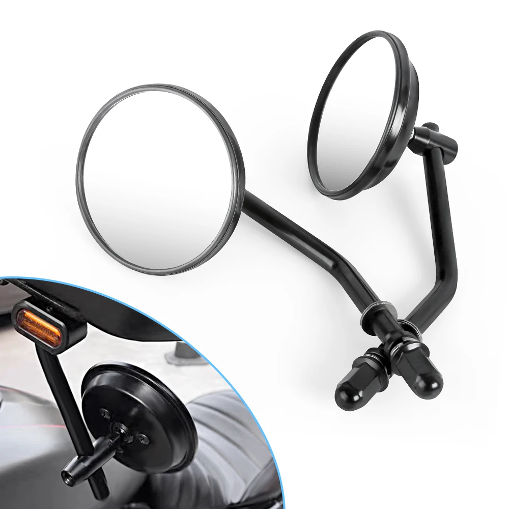 8mm Motorcycle Mirror Blockage Rearview Mirror For Harley XL 883/1200 Touring Dyna Softail V-Rod Rear View Mirror