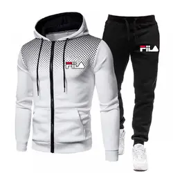 Conjunto de Sudadera con capucha y pantalones para hombre, chándal informal, chaqueta deportiva, traje de Jogging, Otoño, 2023