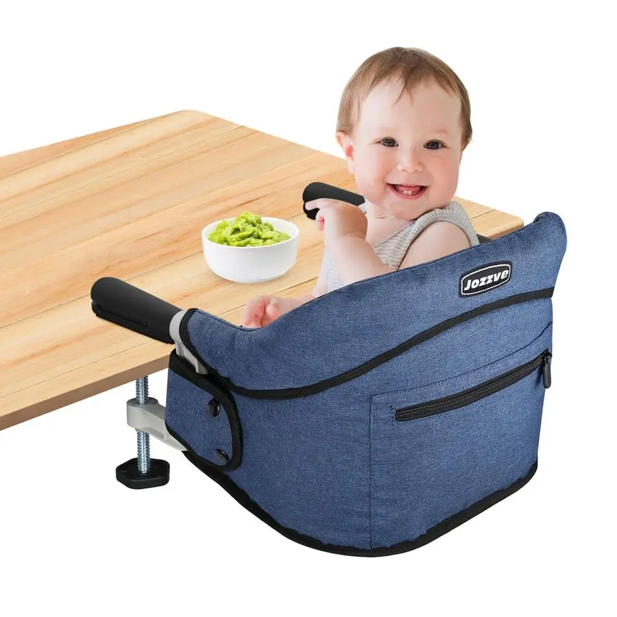

On High Chair, Baby High Chair, Portable High Chair for Travel, Foldable Fast Table Chair with Storage Bag, Baby Feeding Seat C