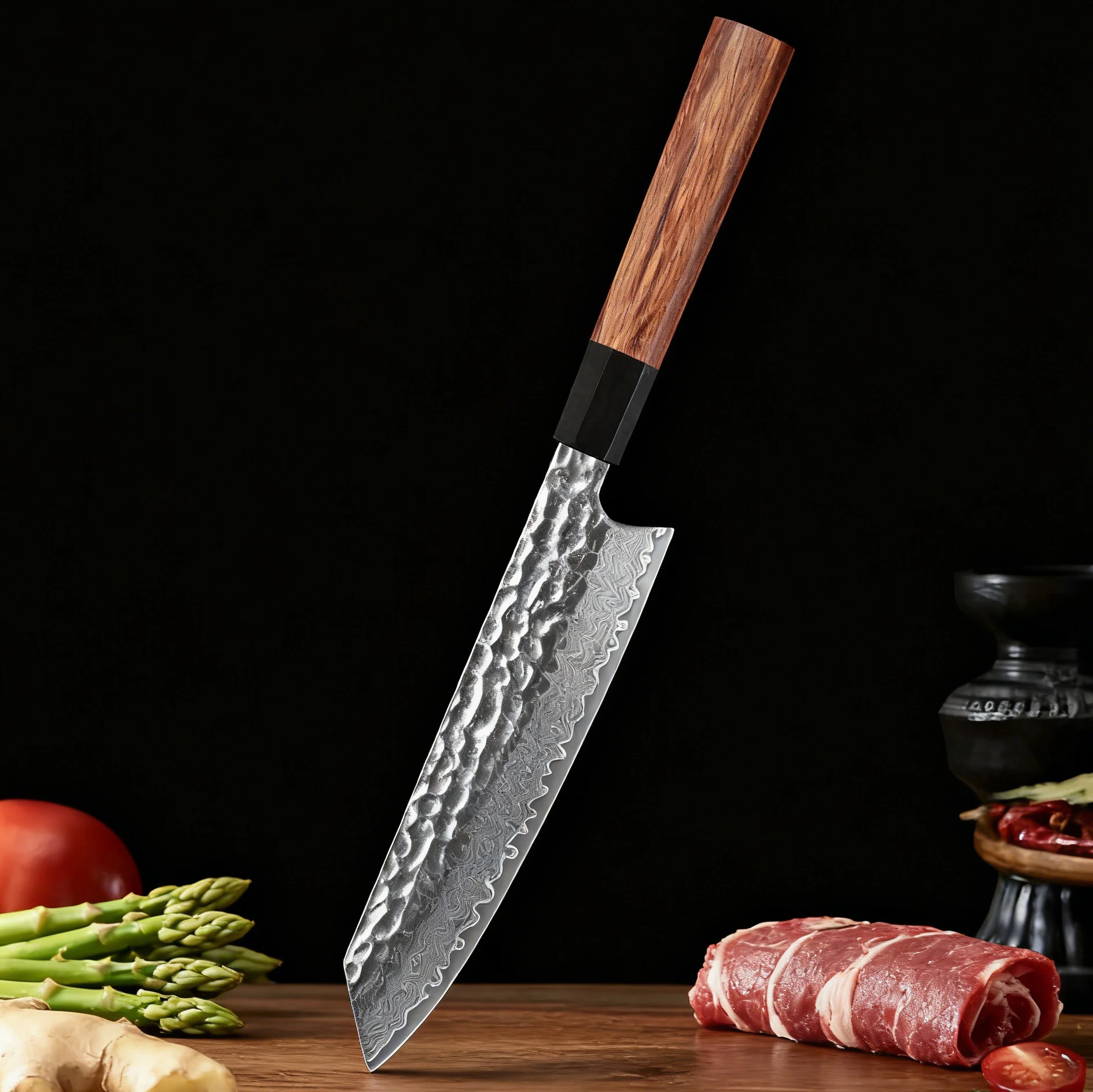 

Professional Kiritsuke Knife 67 layer Damascus Steel Slicing Knife Slicing Knife Fruit Vegetable Kitchen Knife Cooking Tool