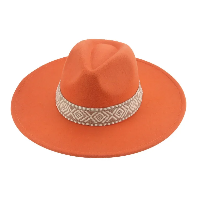 Hat Hats for Women Fedoras Men Caps Male Autumn Winter Solid Winter Hat Casual Band Jazz Caps 60cm Big Size Sombreros De Mujer