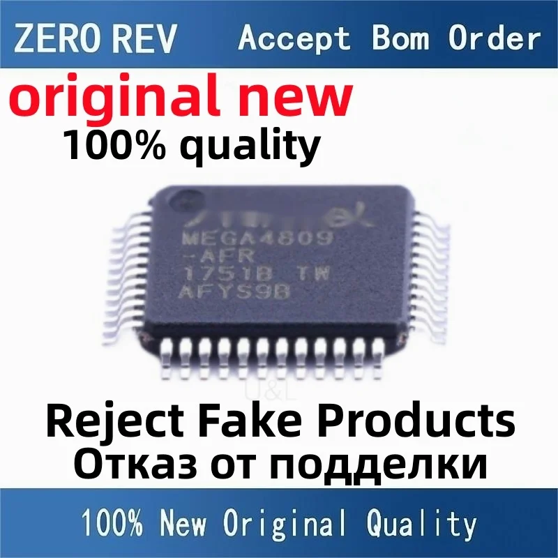 2-5Pcs 100% New free delivery ATMEGA4809-AFR MEGA4809-AFR TQFP48 ATMEGA32U4-AU MEGA32U4AU QFP44 ATMEGA168PB-MU M168PBU QFP32 IC