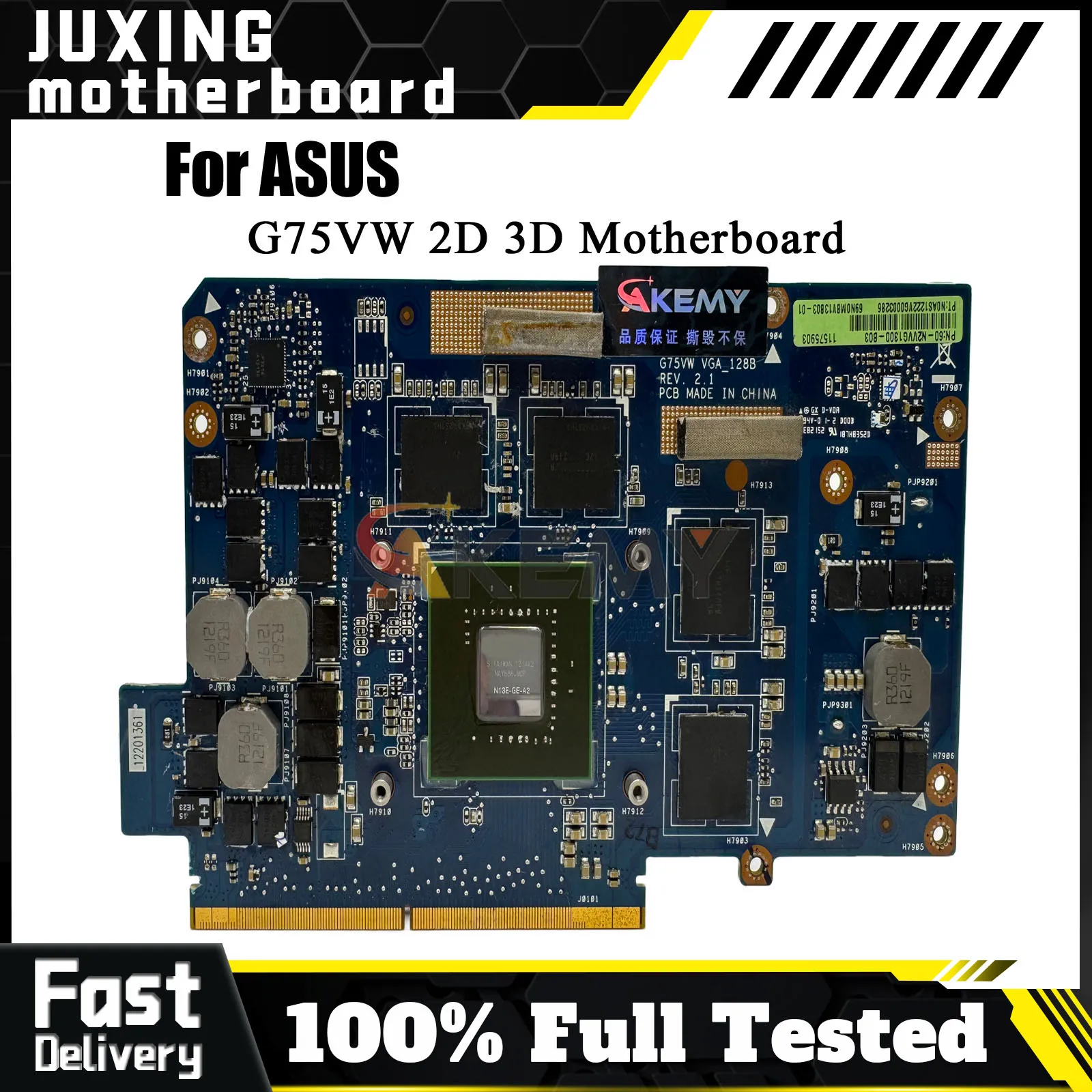 G75VW Laptop Motherboard For ASUS ROG G75VW G75VX G75V Notebook Mainboard This item is in stock 100% tests OK fast shipping
