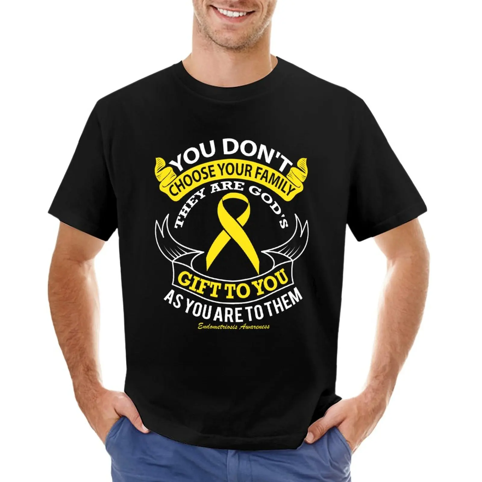 

Endometriosis Awareness Quote Design T-Shirt Short sleeve tee plus size t shirts oversized t shirt oversized t shirt men