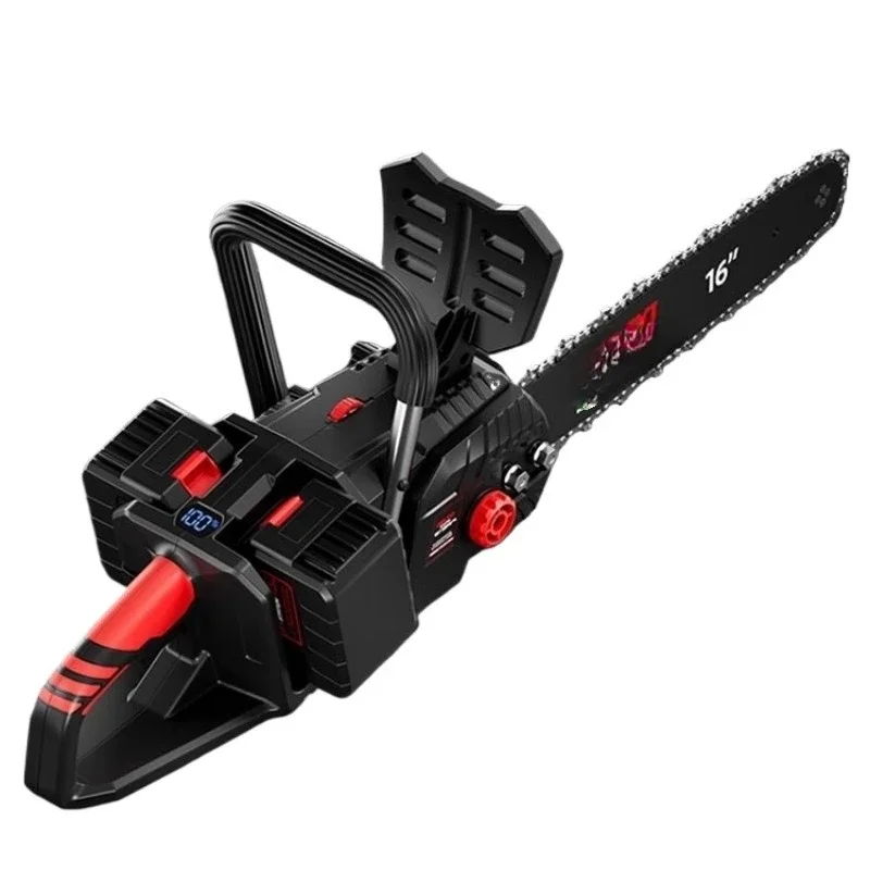 

Household small handheld chainsaw high power lithium battery logging saw cutting rechargeable chain saw