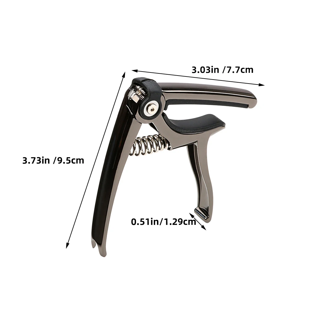 كابو سوداء للجيتار الكلاسيكي الصوتي الكهربائي القيثارة باس سهلة المشبك على مقبض مريح متين