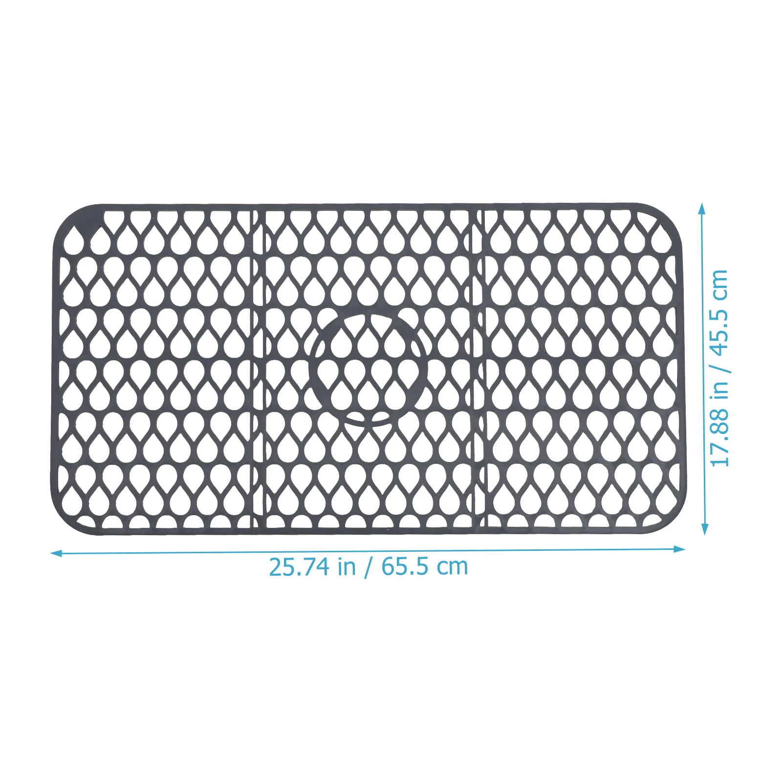 

Silicone Sink Protector Kitchen Drying Mat Light Grey Protection Pad Mats for Counter Dish Drainer Countertop Protector