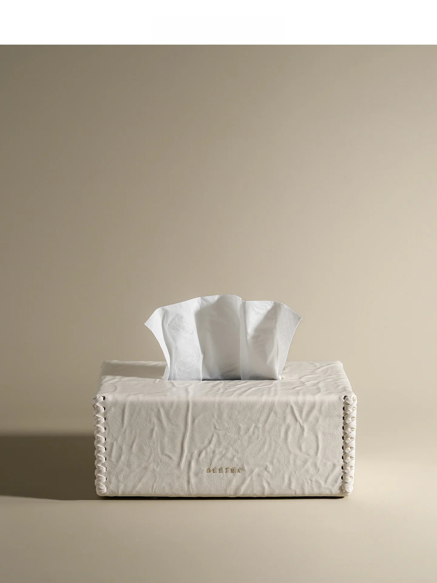 

Oletha Handwoven Luxury Sle Tissue Box Bedroom Hotel D Tissue Storage Box Rectangular ape Button Opening Design