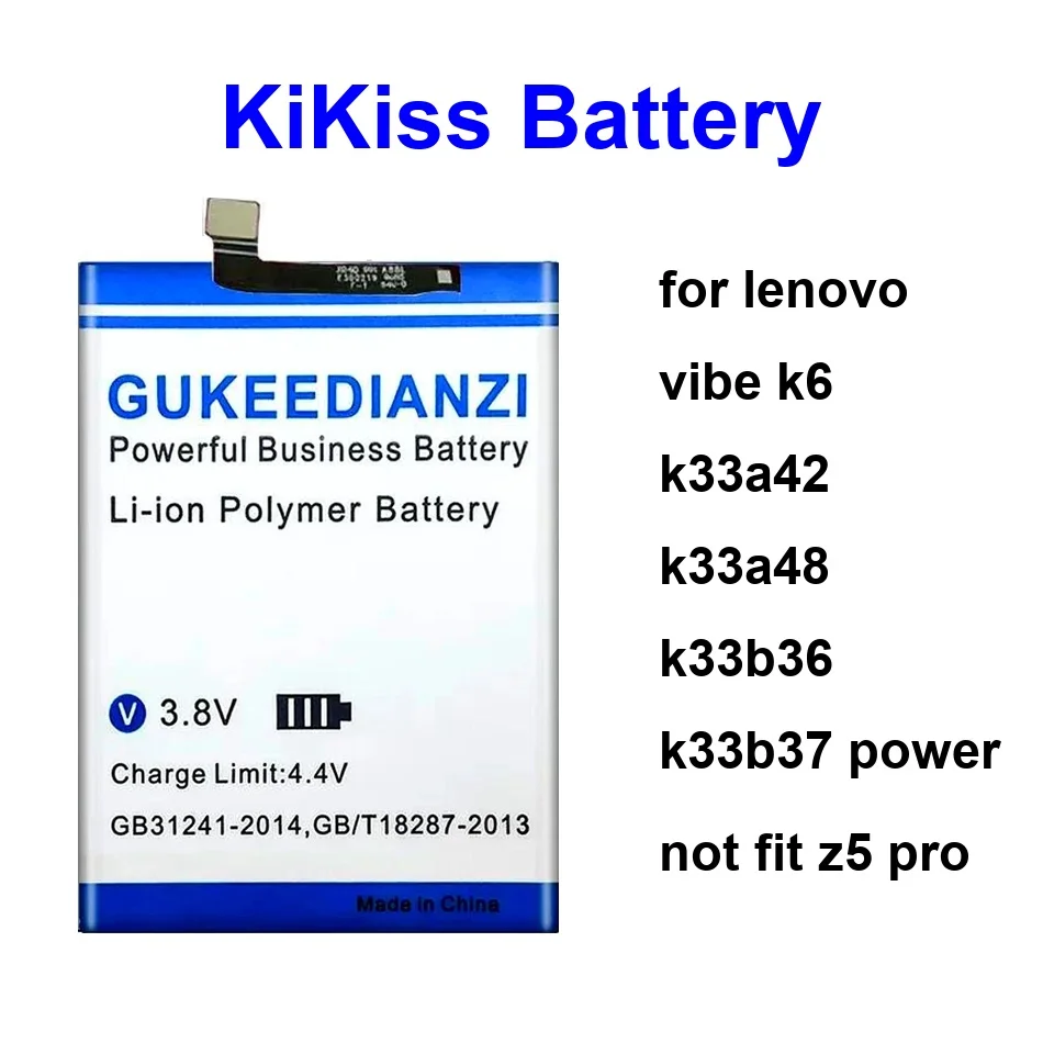 

3650-5100Mah Mobile Phone Battery L78032 BL272 L78031 For Lenovo Vibe K6 K33a42 K33a48 K33b36 K33b37 Power Not Fit Z5 Pro