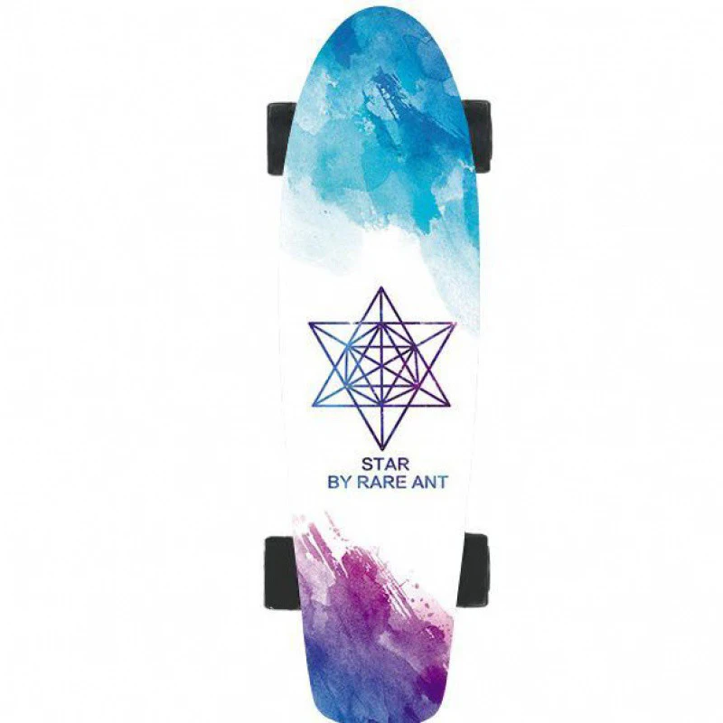 لوح تزلج كهربائي ذكي بأربع عجلات مع جهاز تحكم عن بعد، نطاق 35 كم/ساعة 30 كم من خشب القيقب عجلات من البولي يوريثان للبالغين والأطفال للتنقل في الهواء الطلق