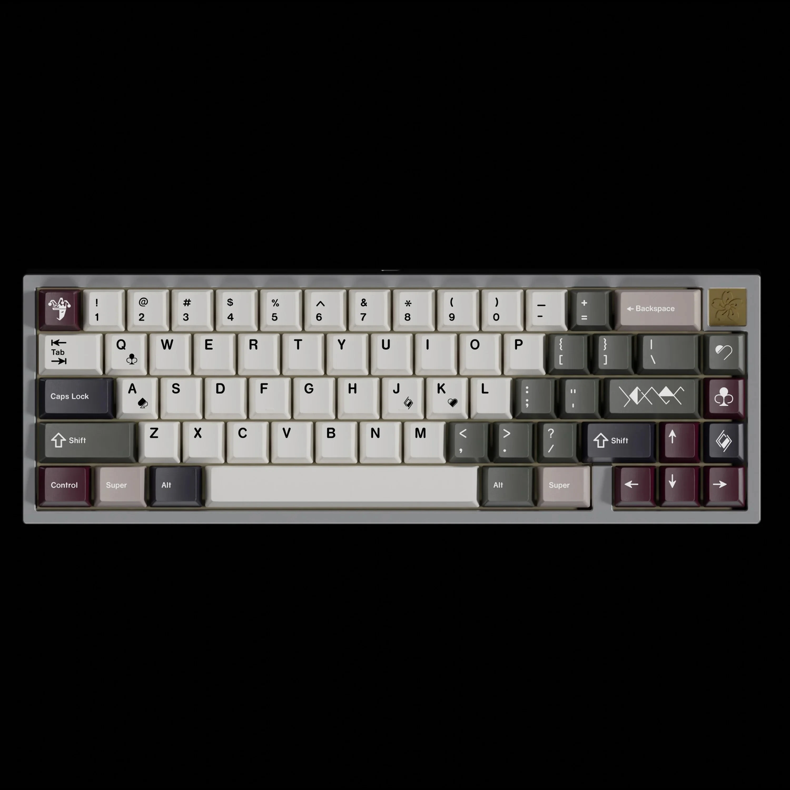PBT Poker Keycaps Set Cherry Profile Keycap Dye Sublimation Key Caps For Mx Switch Keyboards Wooting GH60 61 68 66 75 87 96 980