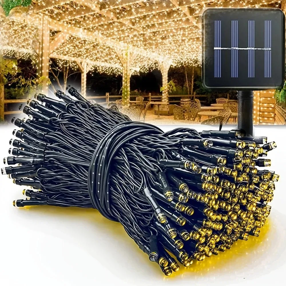 

200LED/100LED/50LED/20LED Solar Light String Solar Fairy Light String for Garden, Courtyard, Christmas Festival Party Decoration
