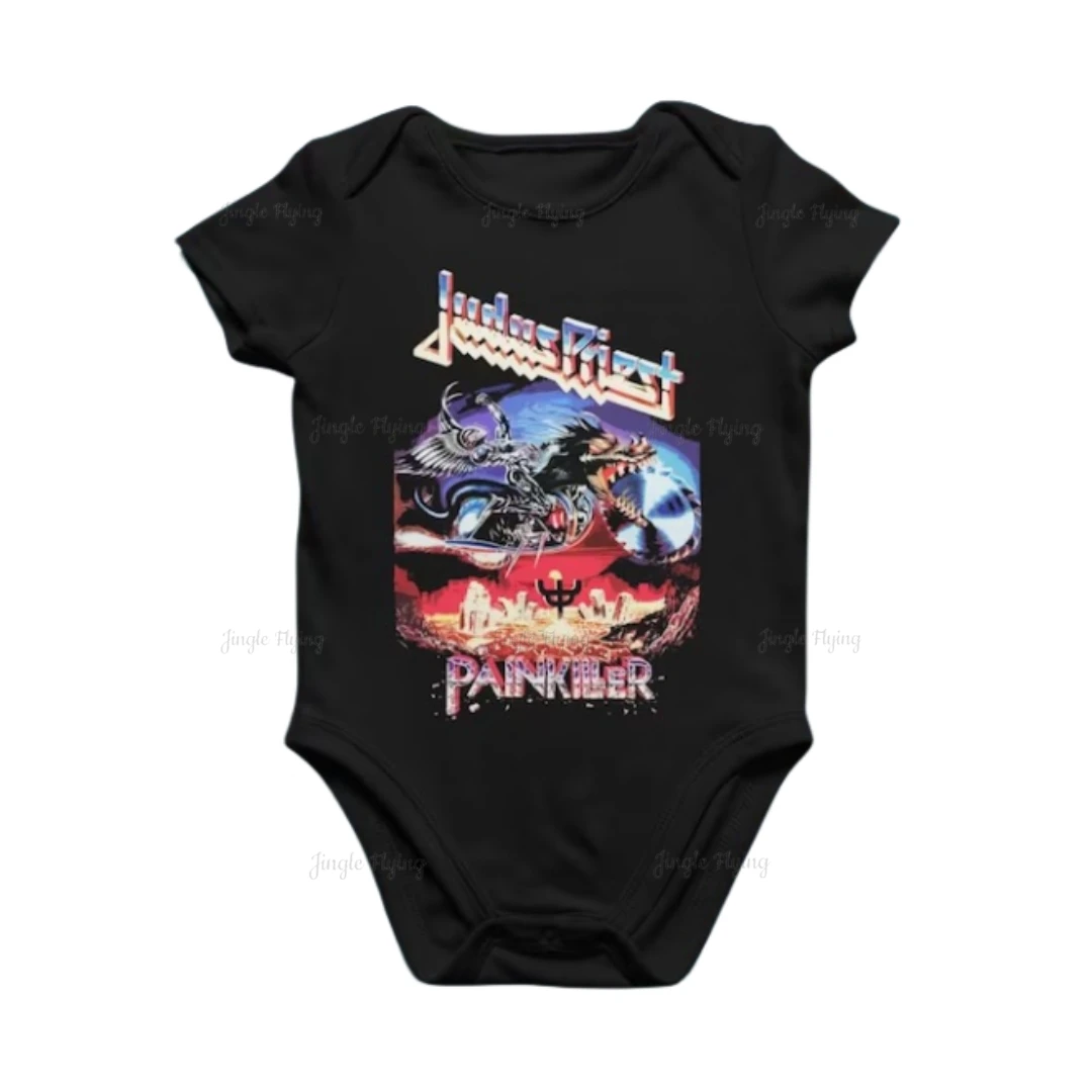 Trooper Invasion Of Rarities Album Eddie Soldier Heavy Metal Band Art Baby Romper Clothes Baby Onesie Set