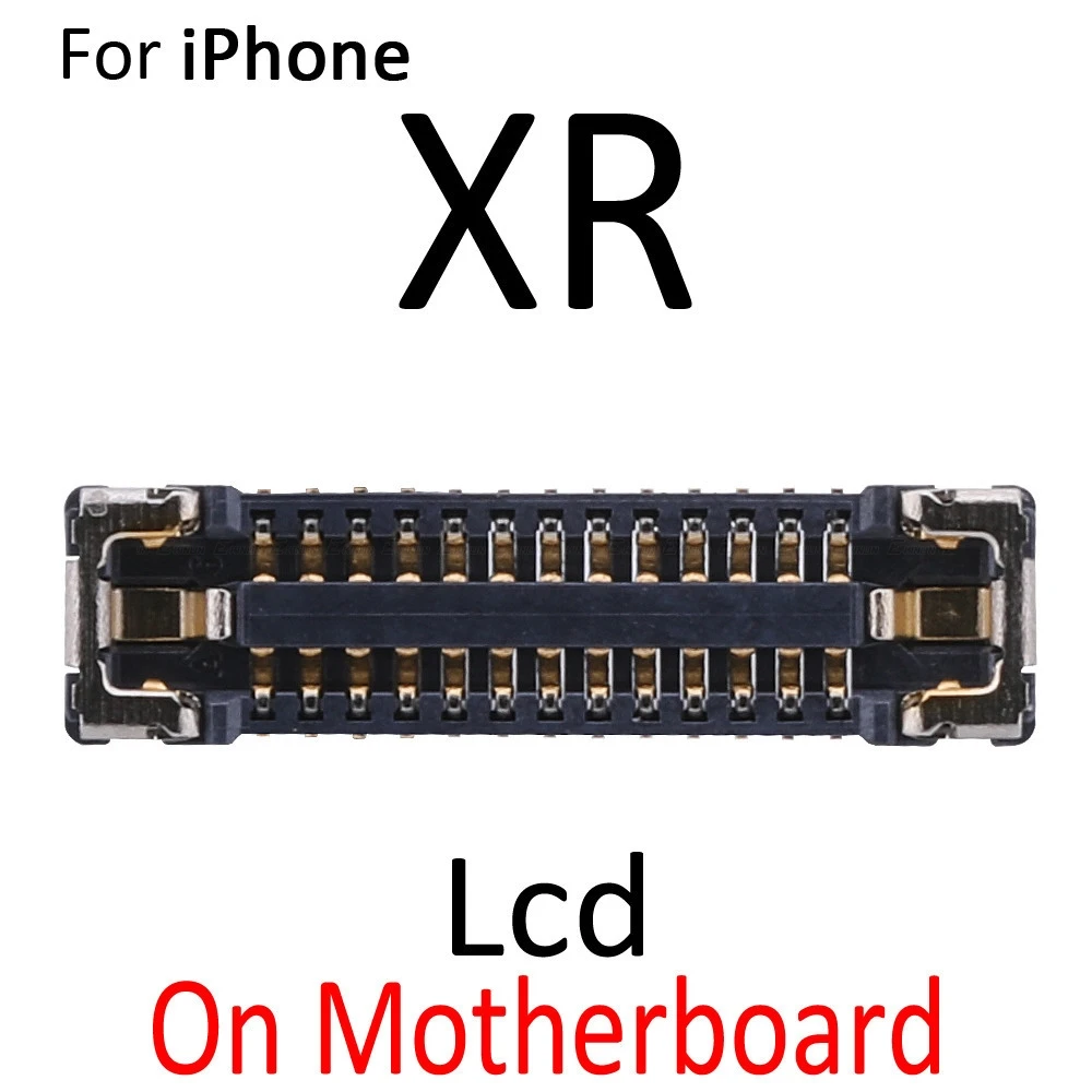 2pcs\\lot For iPhone X XR XS Max LCD Digiziter Display 3D Touch Screen FPC Connector On Motherboard Flex Cable