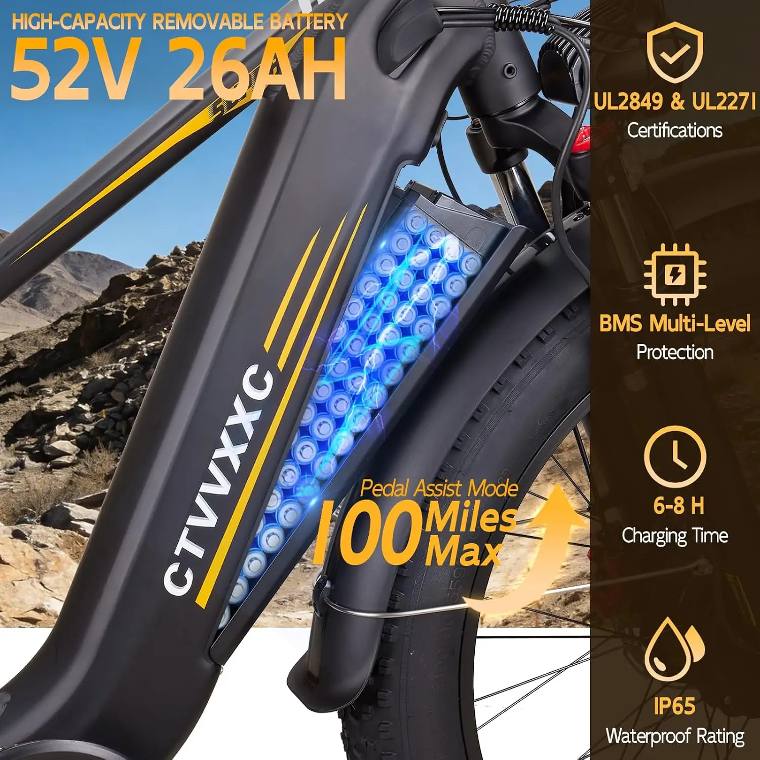 8000W Peak Dual Motor Electric Bicycle Adults 50MPH 100Miles Range, Customized
