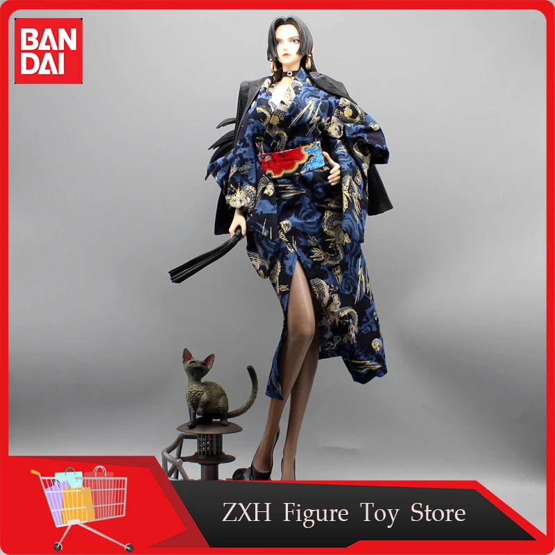 46cm One Piece Anime Figure Gk Kimono Boa Hancock Scene Animation Two-dimensional Surrounding Large Pvc Model Decorative Gifts