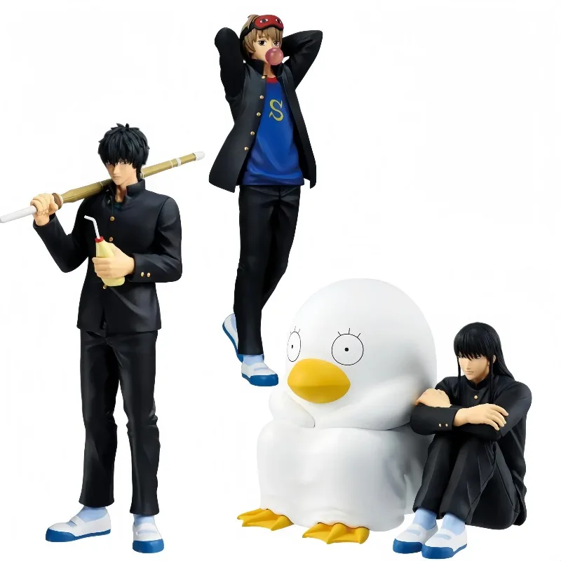 

【В наличии】BANDAI Ichibanshou Gintama Toushirou Hijikata, Sadaharu, Sougo Okita, коллекция моделей персонажей аниме, игрушка в подарок