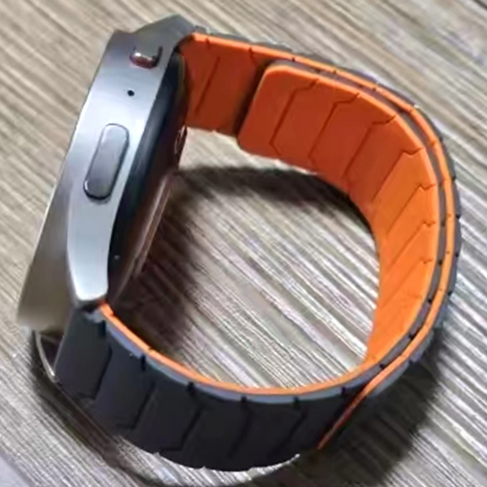 22mm 20mm Magnetic Silicone Strap For Samsung Galaxy Watch 7 6 5 4 40mm 44mm 3 45mm Bracelet For For AMAZFIT/HUAWEI WATCH 5 Band image 2