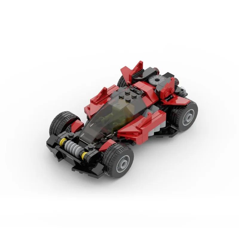 مكعبات بناء سيارة سباق MOC 4WD 8-Stud Dancing Angel Series لعبة تجميع إبداعية للأطفال الأولاد