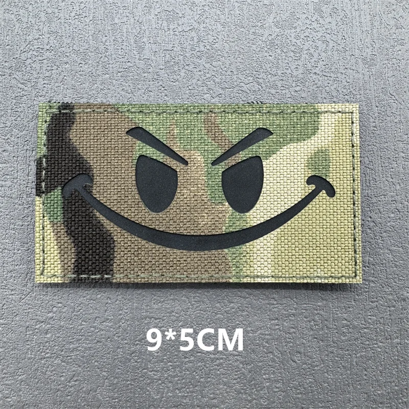 Multicam IR-Patches, Laserschneiden, Moral, taktische Patches auf Rucksack, Weste, Kleidung, Outdoor-Abzeichen, reflektierende Abzeichen mit Klettverschluss
