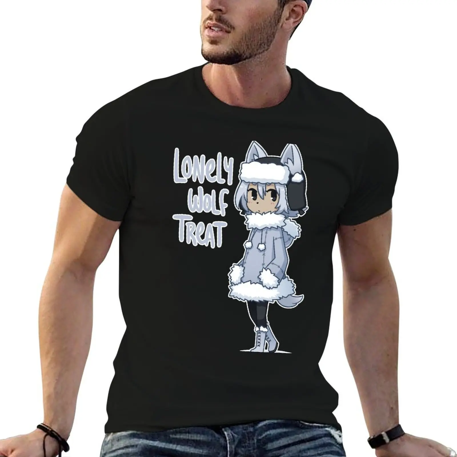 

Lonely Wolf Treat T-Shirt t shirts for man pack white funny t shirts man t shirts for man graphic tees T-Shirt