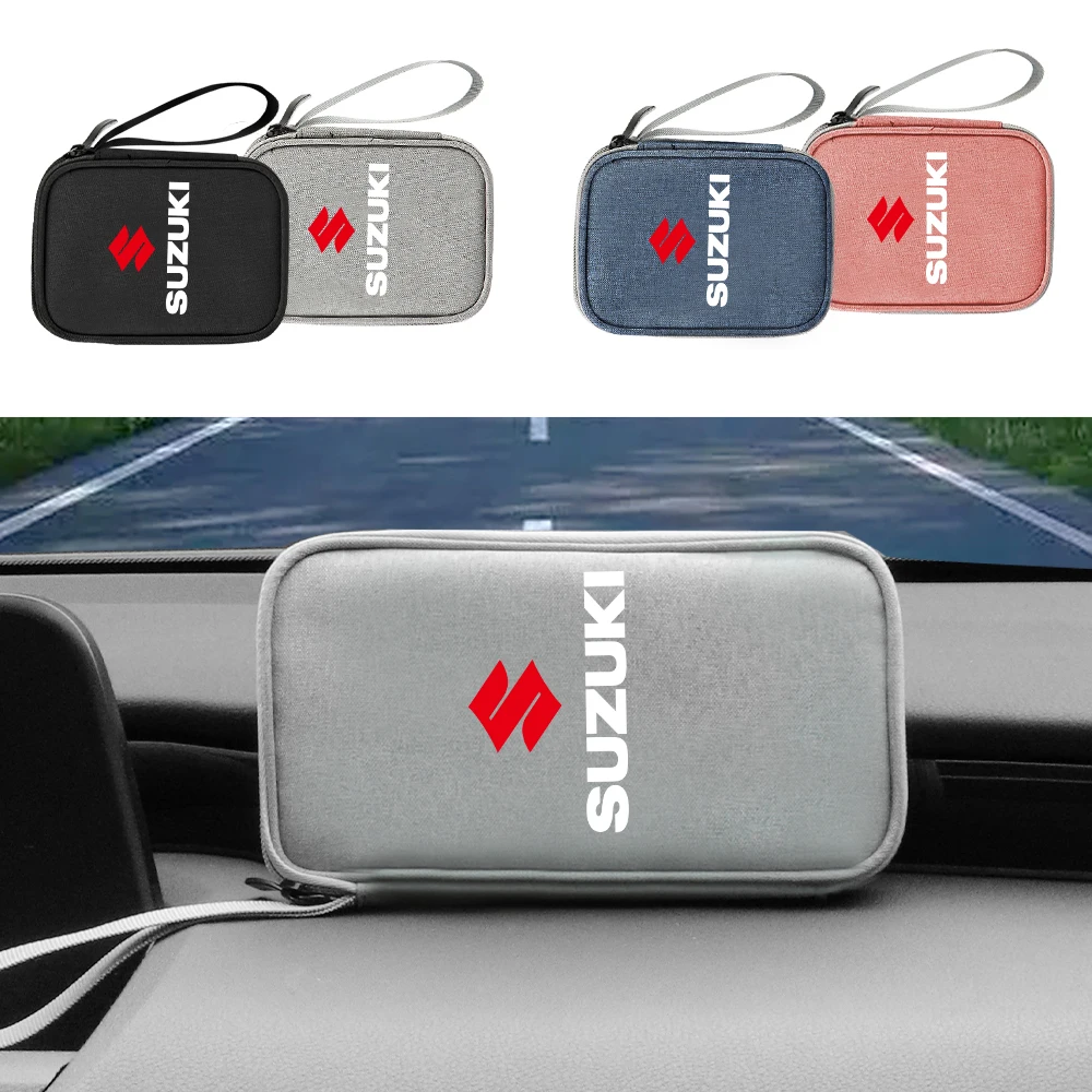 

Автомобильная сумка для хранения цифровых принадлежностей, USB-кабель, ящик для хранения, инструмент для Suzuki Grand Vitara Samurai Gsx S750 Vstrom Jimmy Alto