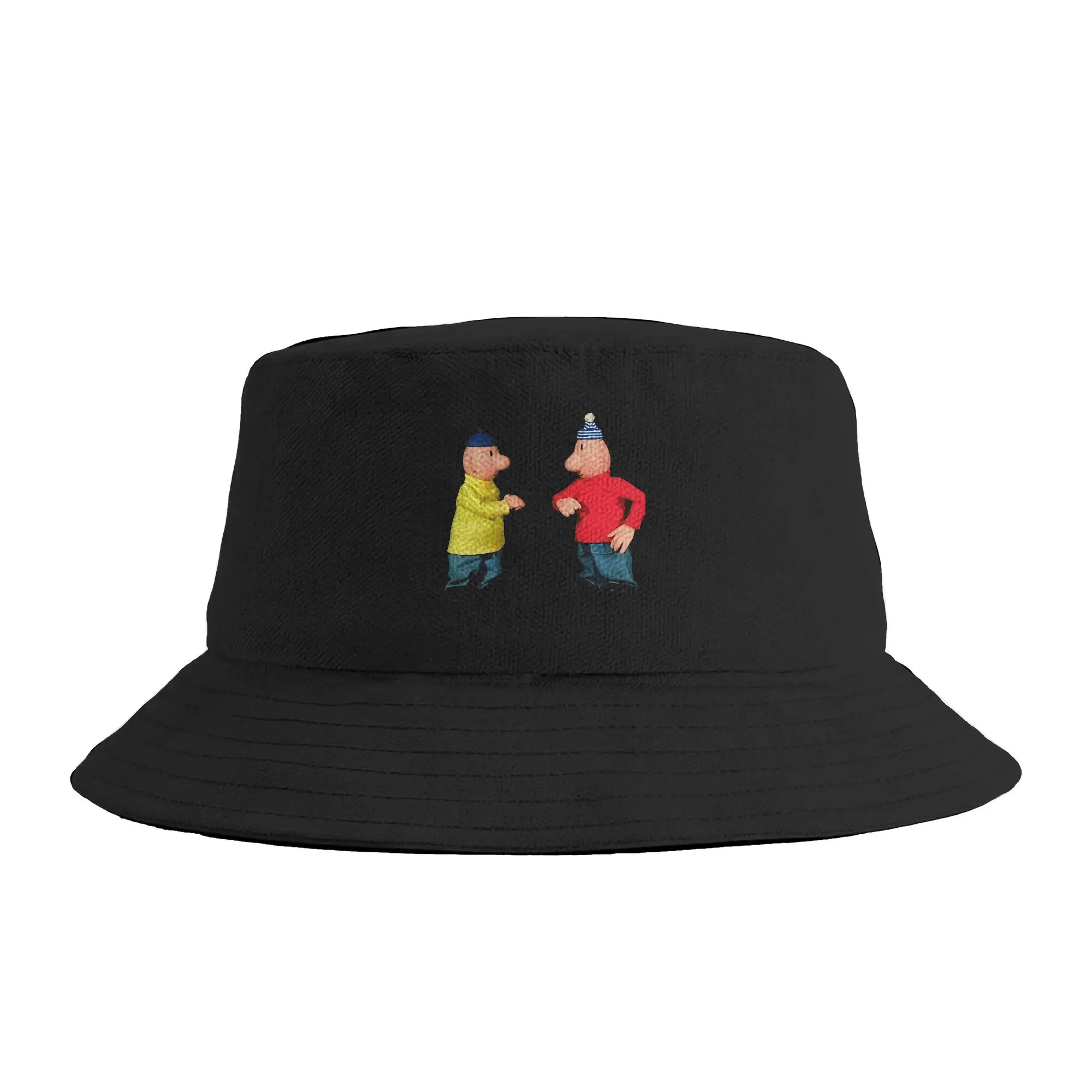 Pat & Mat Manga Graphic Bucket Hat  Hawaii Fisherman Caps Portable Beach Travel Sun Hats For Unisex Trendy Design Cap