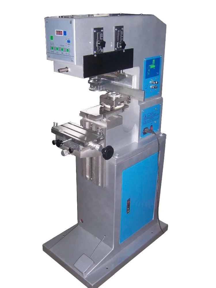 Pneumatic Semi-Automatic Pad Printer With Sealed Ink Cup For Paper And Tube Use 220V