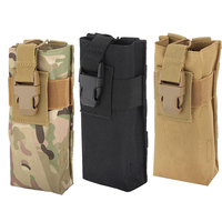 Tactical Radio Holder,Portable Molle Radio Walkie Talkie Bag Nylon Radio Pouch for Camping Outdoor Shooting Paintball CS Game