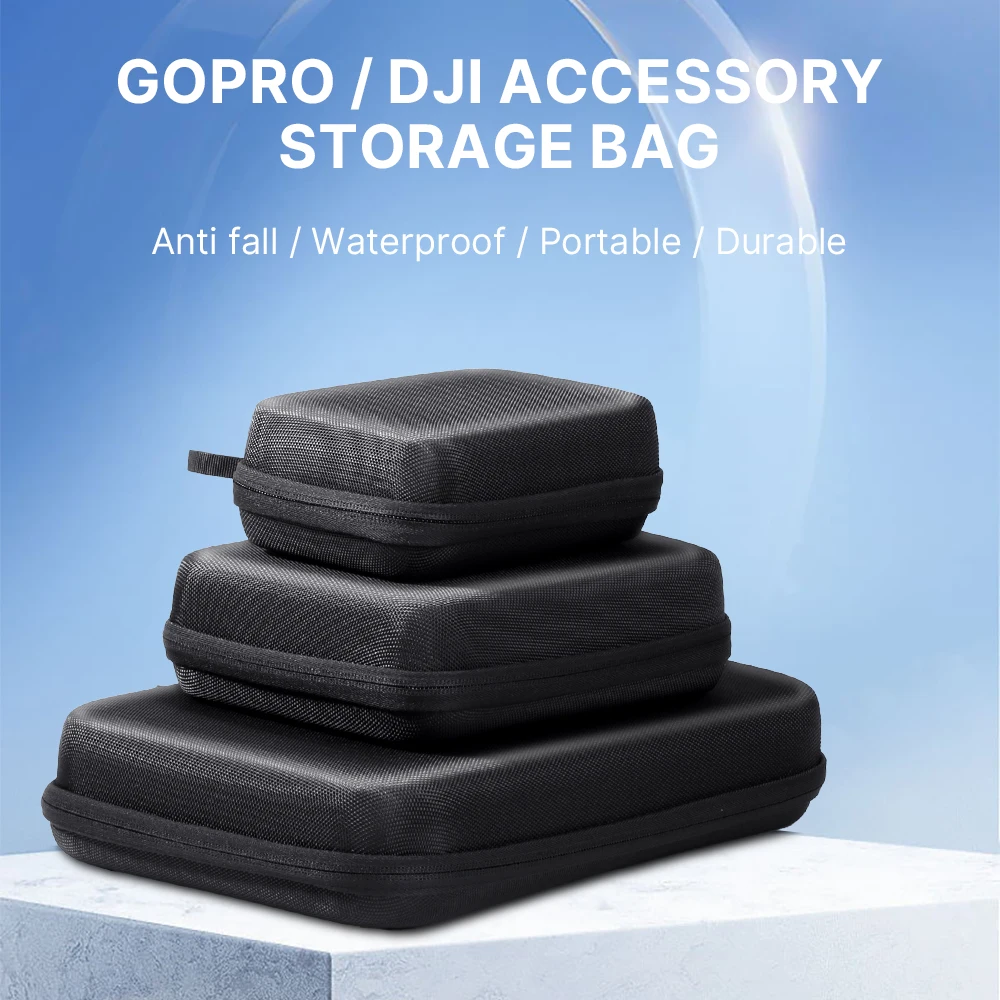 Storage Bag Carrying Case Action Camera Accessories For GoPro Hero 12 11 10 9 8 7 6 5 Anti-drop Travel Carry Box SJCAM DJI Osmo