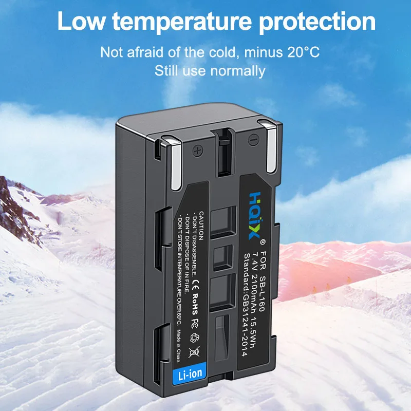 HQIX for Samsung VP-L850 L900 SCD55 M50 M51 M52 M53 M54 W60 W61 W63 W70 W71 W75 W80 W87 W90 W97 Camera SB-L160 Charger Battery