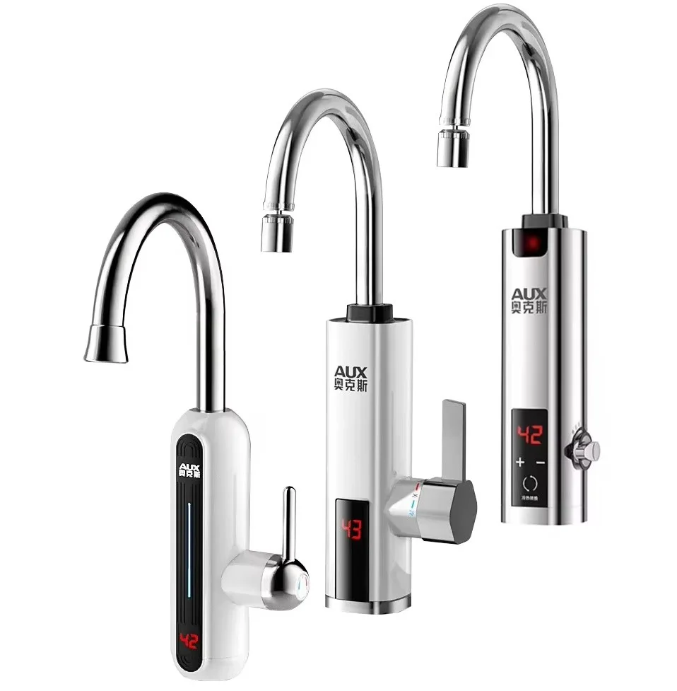 

Instantaneous Electric Heating Faucet Household Kitchen Fast Heating Frequency Constant Temperature Stainless Steel Faucet