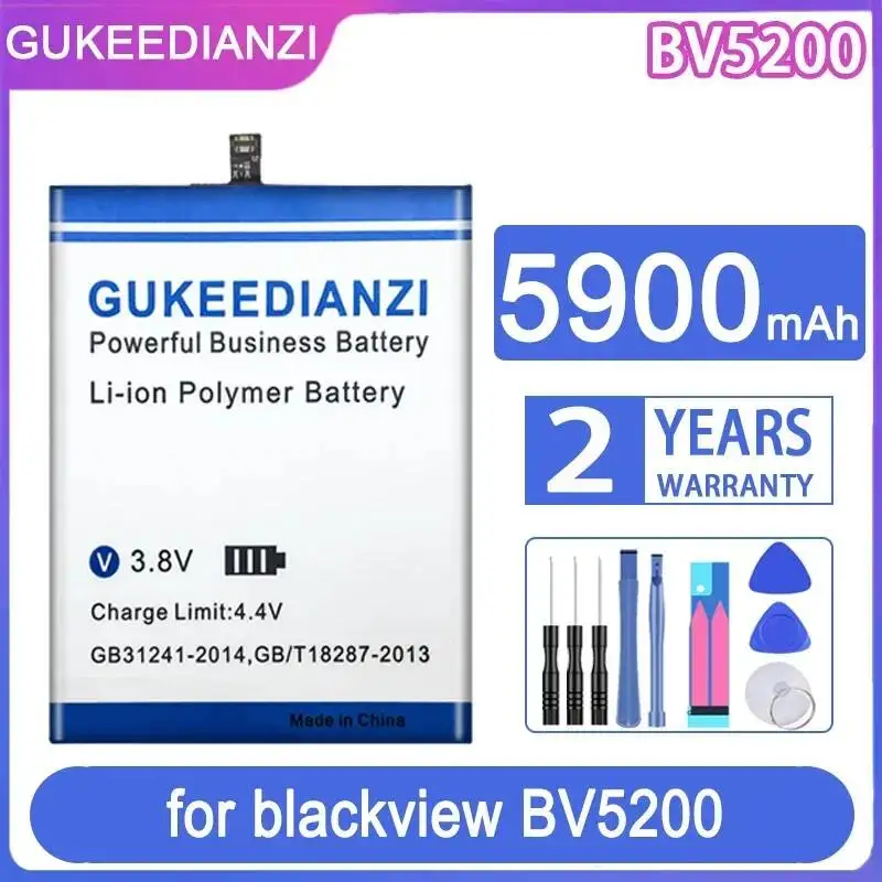 

Аккумулятор для мобильного телефона Blackview BV5200 Li616077PHTT, высокопроизводительный, 5900 мАч, высокоэффективный