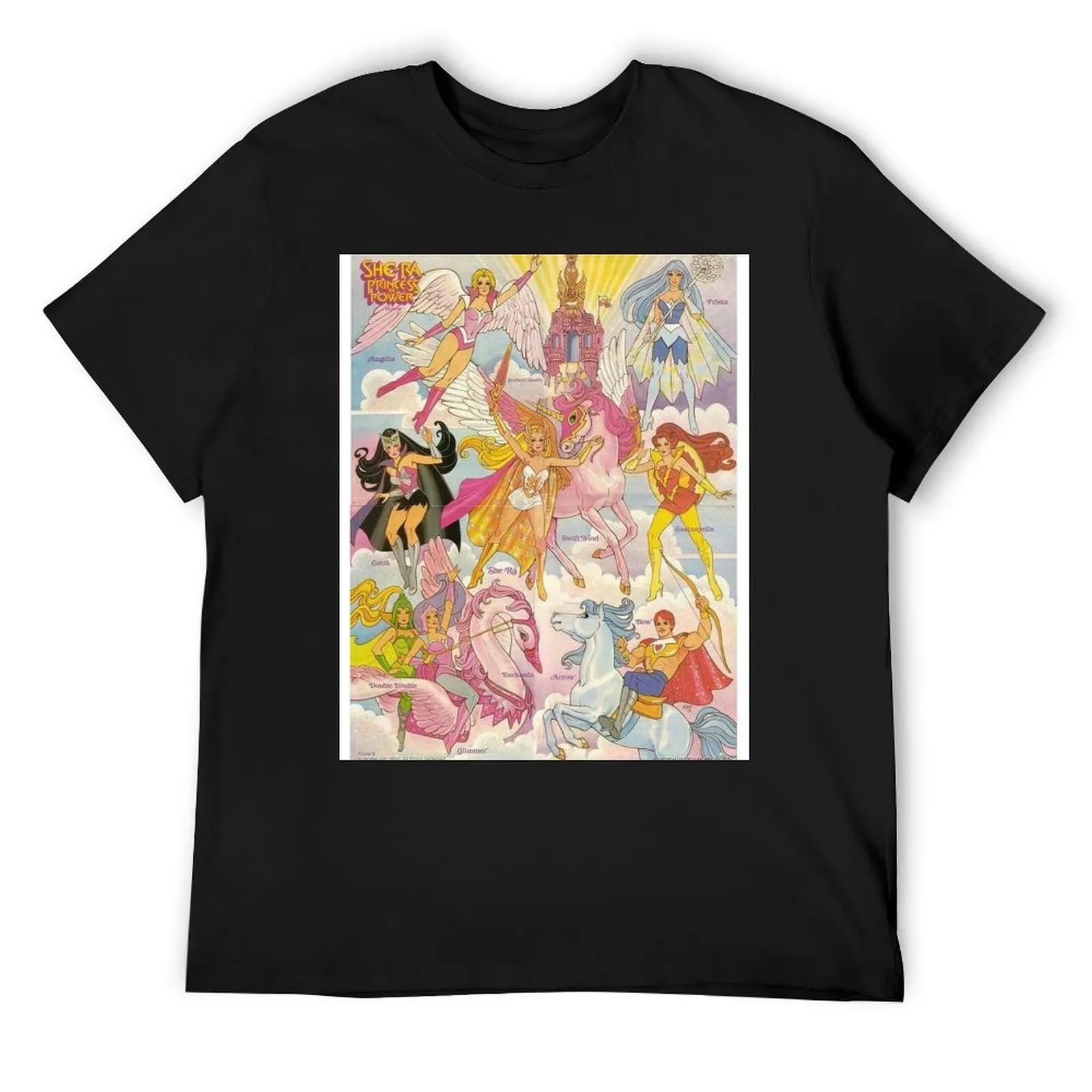 

she-ra princess of power T-Shirt vintage graphic tee oversizeds summer tops kawaii clothes mens white t shirts