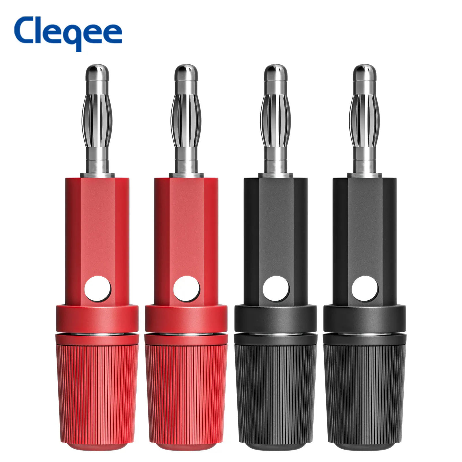 Cleqee P20041A , 4mm Banana Plug Stackable Binding Post Adapter for Multimeter Test