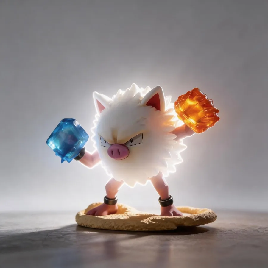 

Anime Pokemon Primeape Action Figure Collectible Model Toy 7cm, High Quality, Detailed Craftsmanship