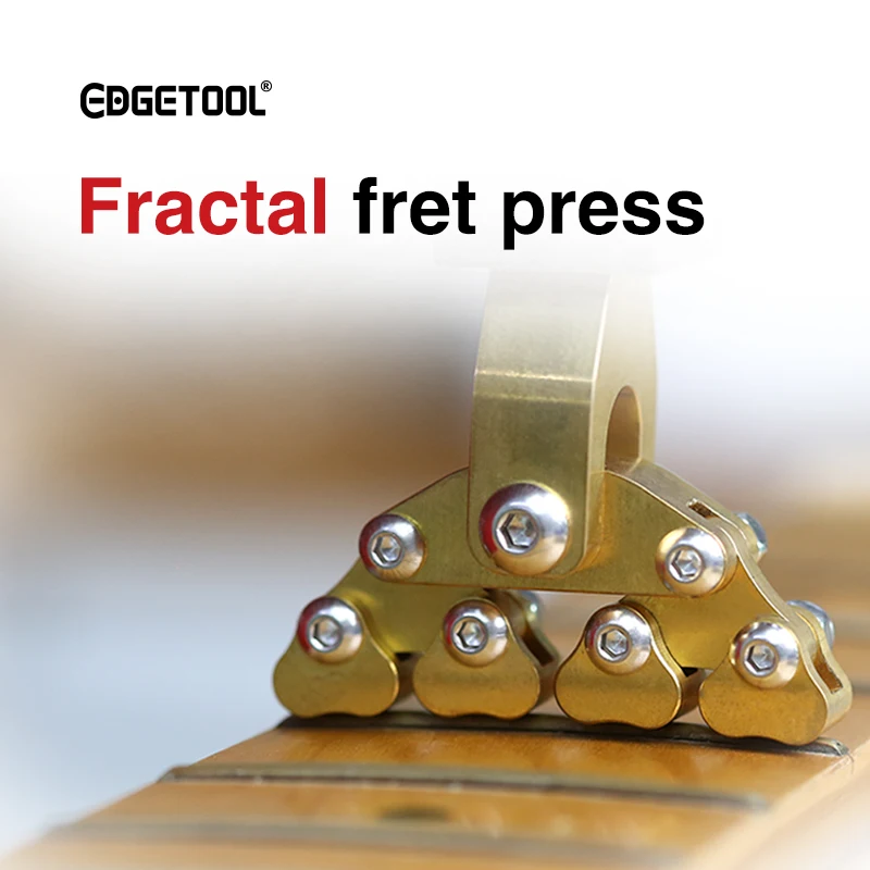 Guitar fractal fret press suit for various radius fretboard curvatures acoustic electric  instruments fret press tool