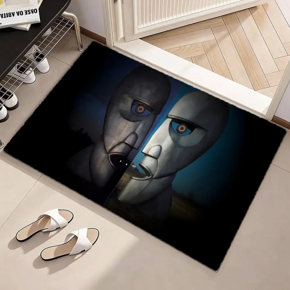 Rock Band P-Pink Floyd Floor Mat Soft Flannel Non-Slip Door Mat - Thickened Rug for Living Room Home Decor