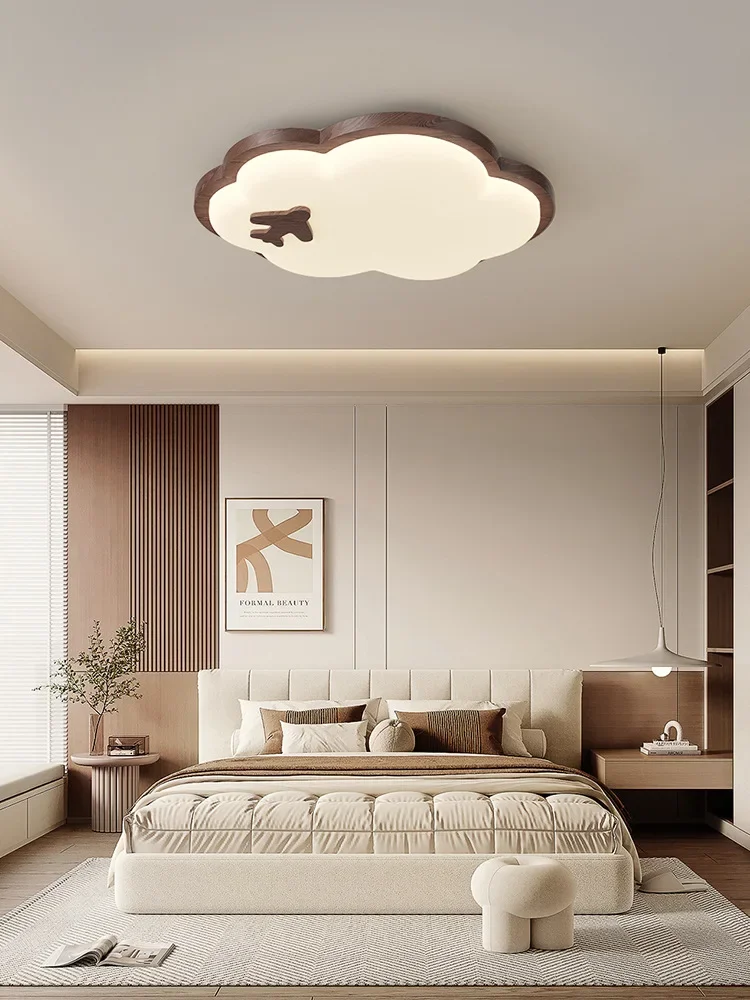 

Полноценный потолочный светильник для детской комнаты с защитой глаз, новая китайская лампа для спальни, простая ретро-теплая главная спальня c