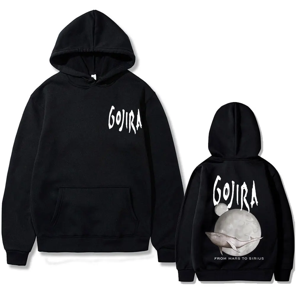 

Rock Metal Band Gojira From Mars To Sirius Flying Whales Music Album Graphic Hoodies Men's Fashion Vinatge Long Sleeve Hoodies