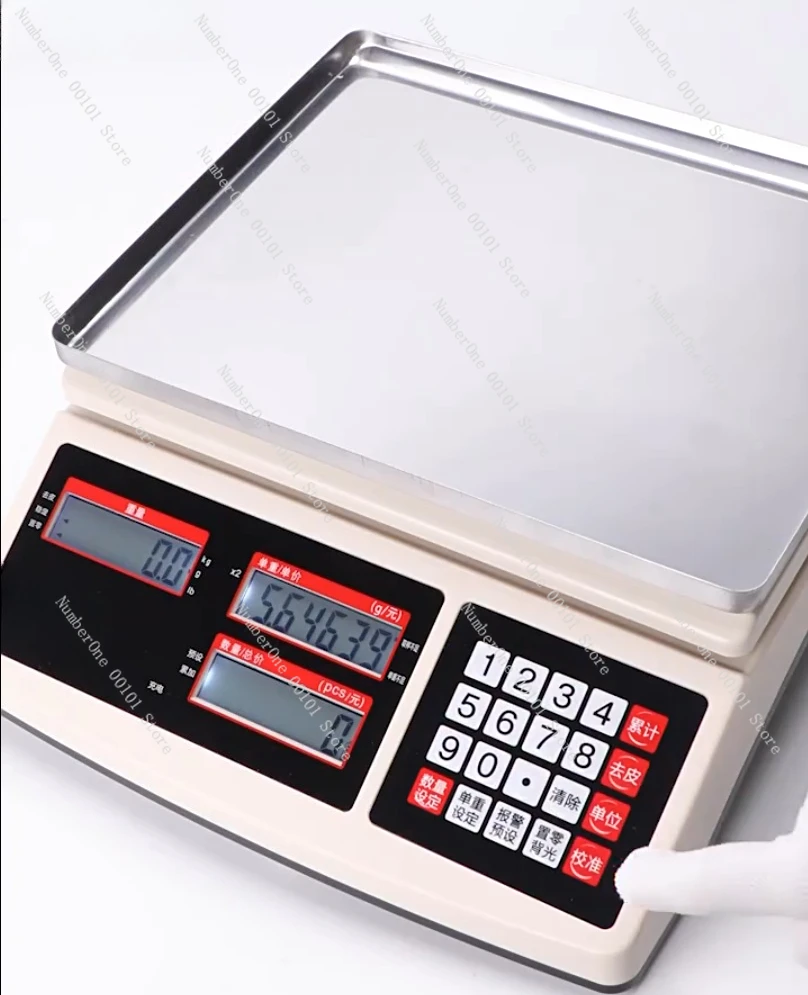 30kg 0.1g Precision Industrial Counting Scale, High-Accuracy Electronic Weighing Scale for Commercial Desktop