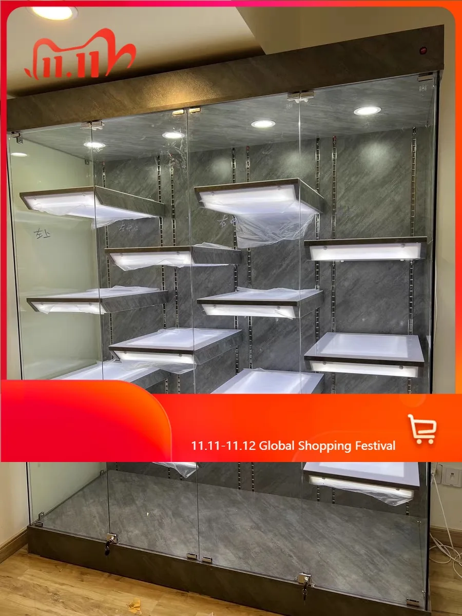 Figuurvitrinekast Huishoudelijke kleine Lego-modelkast Verstelbare trofee Product Geschenkkast met licht