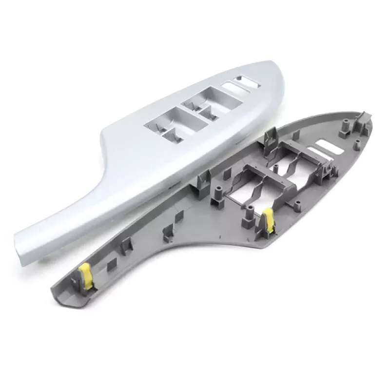 

H5-4PCS Car Silver Window Switch Cover Bezel Trim 74232-02630 74231-02620 For Toyota Corolla 2007-2013 Armrest Upper Panel
