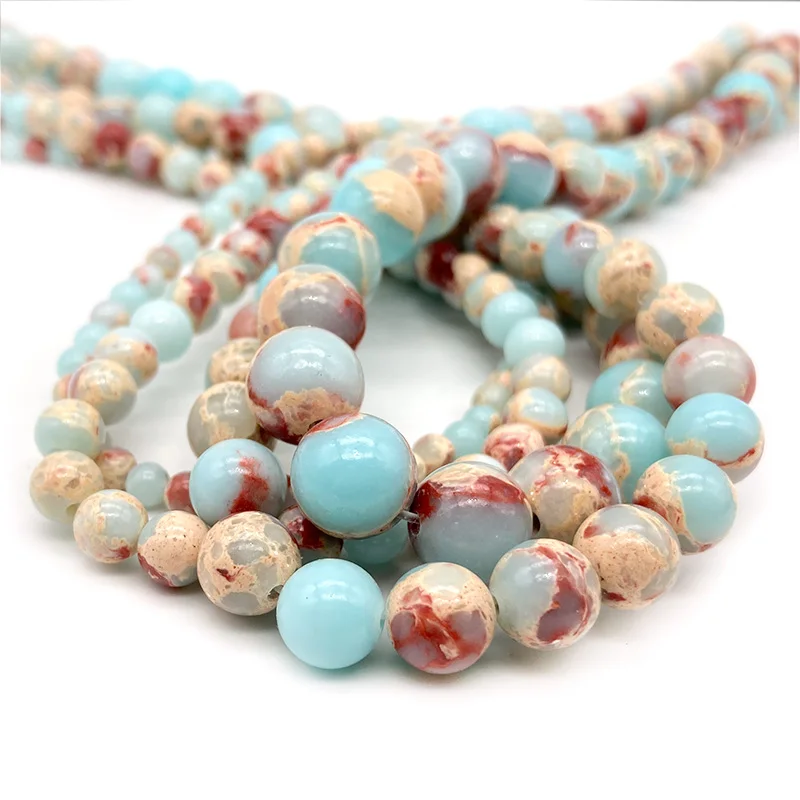 4 6 8 10mm Natuursteen Kralen Amethist Amazoniet Agaat Jades Losse Ronde Kralen voor Sieraden Maken Armband ketting DIY