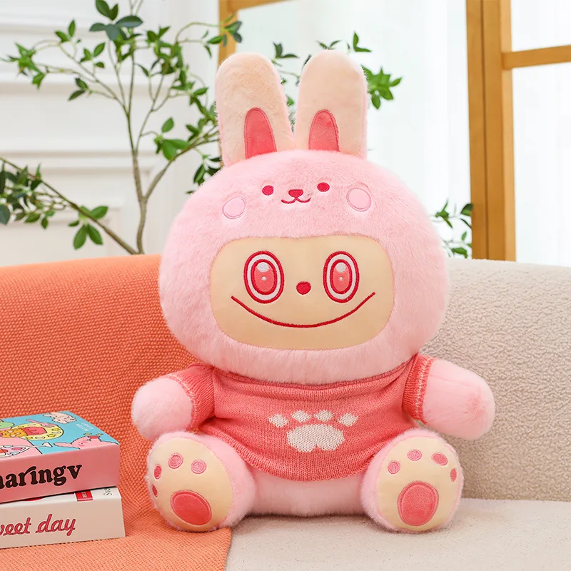 95cm Trui Labubu Kawaii Knuffels Vakantie Verjaardagscadeaus Slaapkamer Bank Kussen Decoratie Kinderen Schattig Zacht Rustgevend Speelgoed