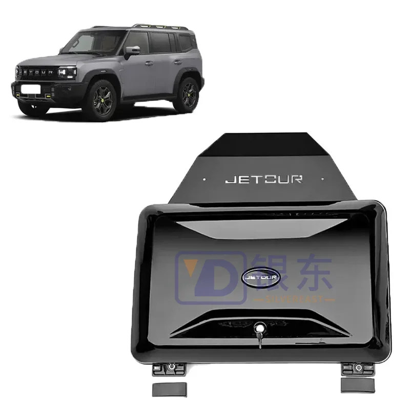 Auto Parts Accessories Black Roof Cargo Carrier Luggage Storage Box Side Box Carrier Tool Box For Jetour Traveller T2 2023 2024
