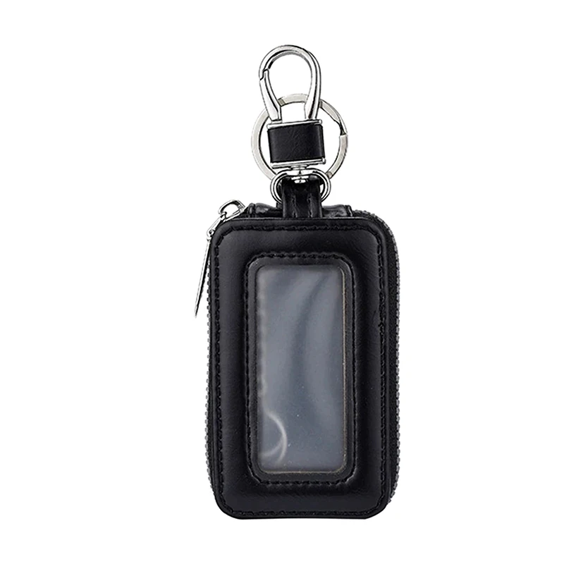 Visueller Spiegel-Fenster-Autoschlüssel-Schutzbeutel, PU-Leder-Schlüsselhalter, Mini-Autoschlüsseltasche, Unisex-Schlüsselring-Geldbörse, Reißverschlussbeutel – Detail 8